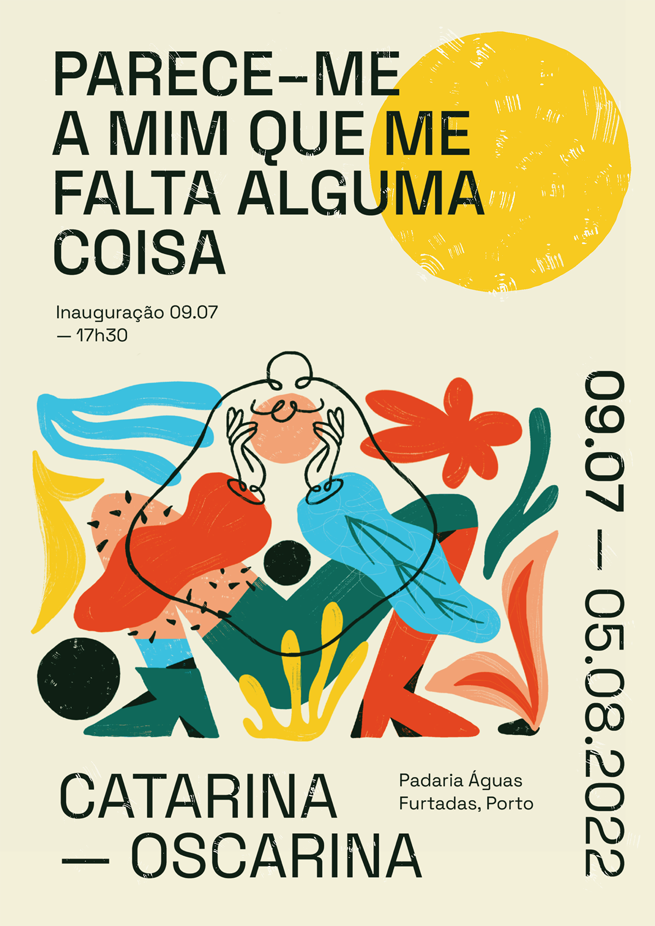 cartaz da exposição "Parece-me a mim que me falta alguma coisa"